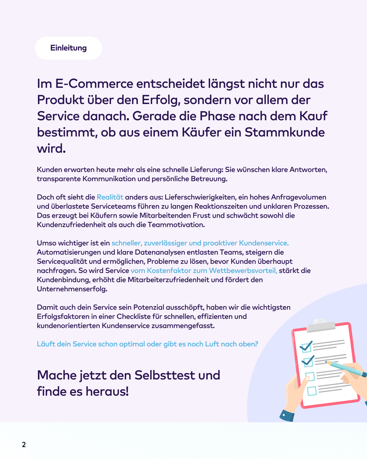 Checkliste Service - Seite 2