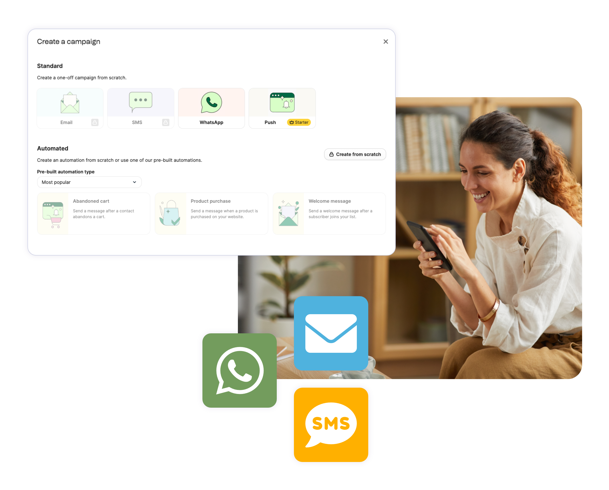 Brevo Einstellung für Nachrichten