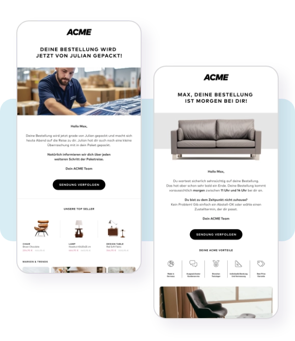 PAQATO - Beispielansichten der Kommunikation