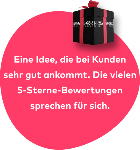 Bei Kunden kommt diese Idee sehr gut an. Die vielen 5-Sterne-Bewertungen sprechen für sich.