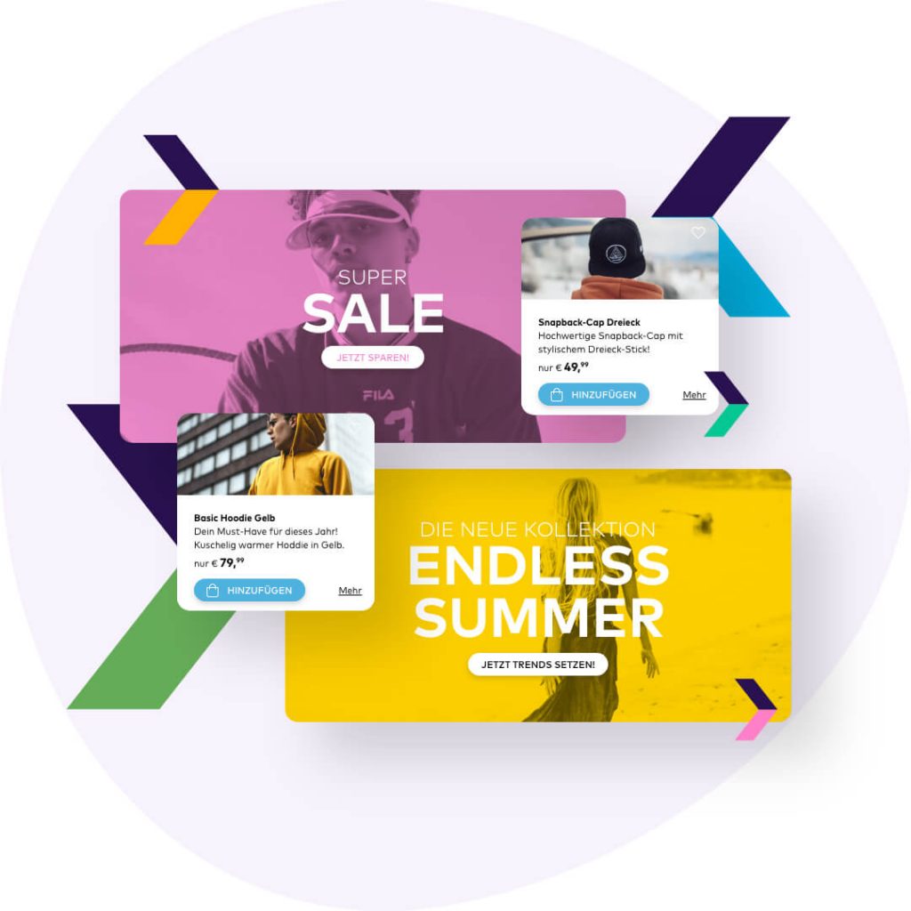 Platzierte E-Mail Banner